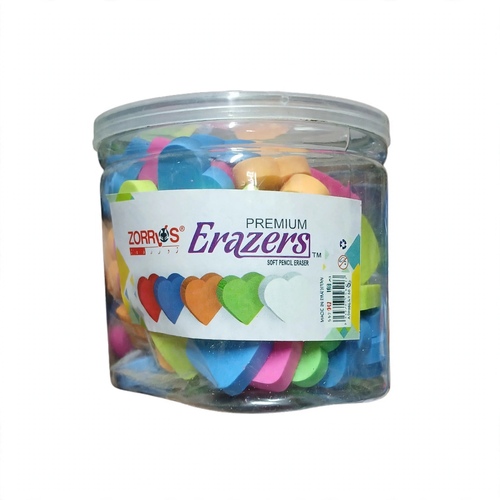 Zorro Eraser Heart Color